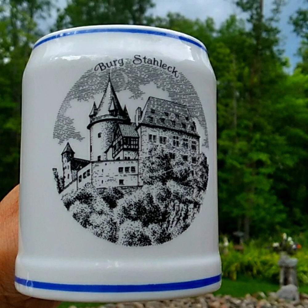 🍻 German Vintage Bayern Burg Stahleck Souvenir Beer Stein 5